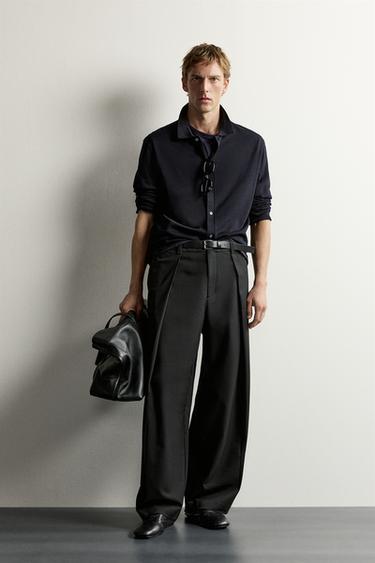 Zara Брюки  со складками купить с доставкой.