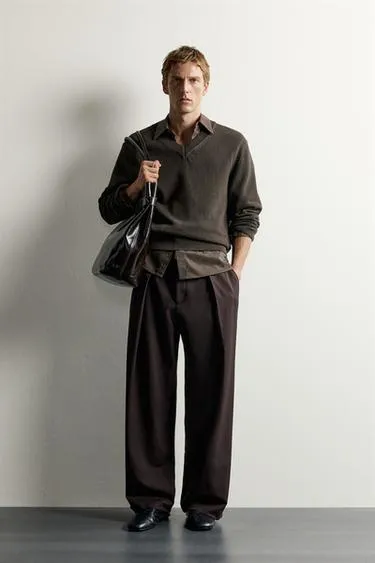 Брюки Relaxed Fit со складками