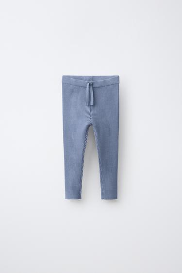 Zara Трикотажные легинсы в рубчик