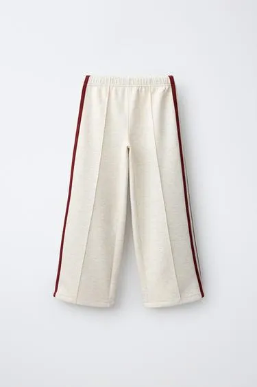 Брюки Wide Leg с контрастными лампасами