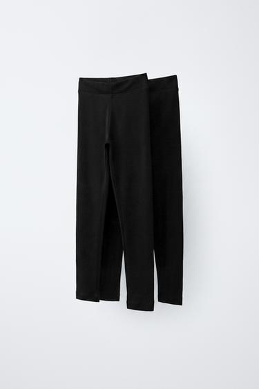 Zara Набор из 2 однотонных легинсов купить с доставкой.