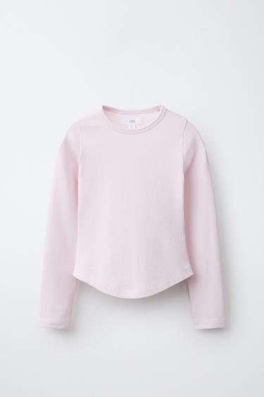 Zara Однотонный лонгслив с модалом