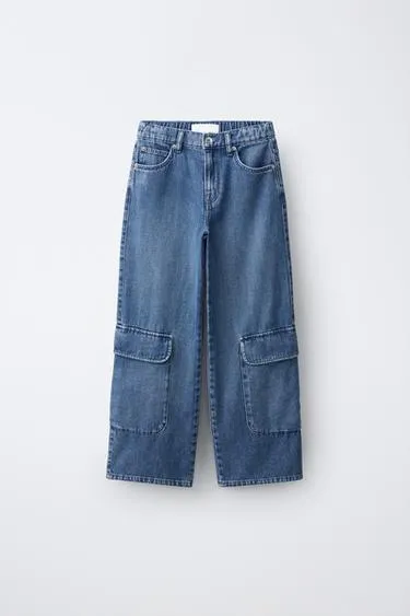 Джинсы Wide Leg с карманами