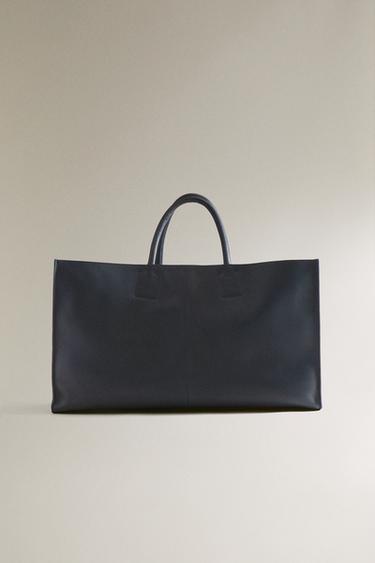 Zara Кожаная сумка-шоппер