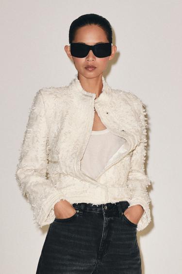 Zara Блейзер с высоким воротником — ZW COLLECTION купить с доставкой.