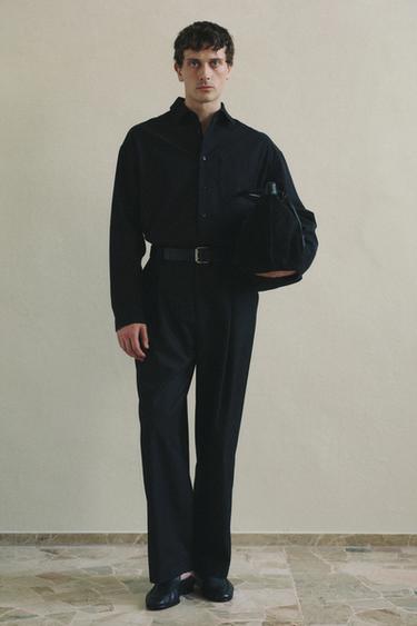 Zara Кожаная дорожная сумка купить с доставкой.