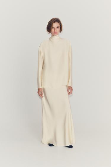 Zara Атласная юбка ZARA «ZW»