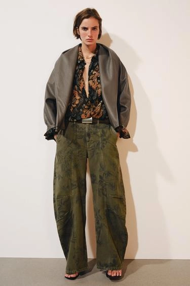 Zw collection leather effect double-breasted jacket- Заказать в России