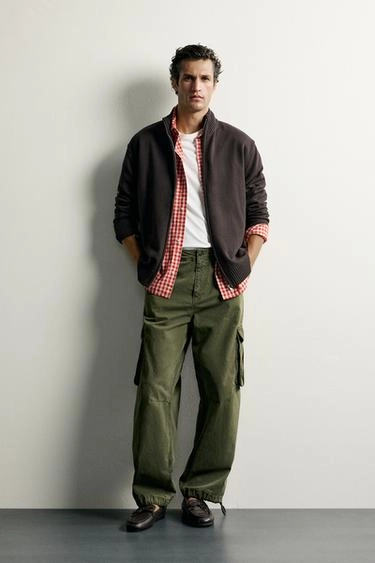 Zip-up knit cardigan- Заказать в России