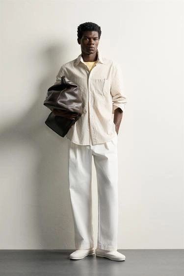 Striped relaxed fit shirt- Заказать в России
