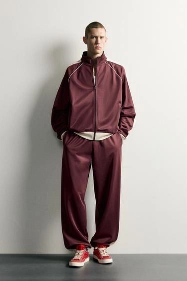 Contrast retro track jacket