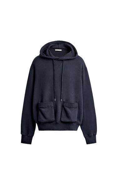 Zara Толстовка в расслабленном стиле с карманом купить с доставкой.