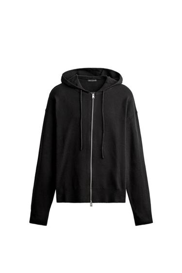 Zara Мягкое вязаное худи