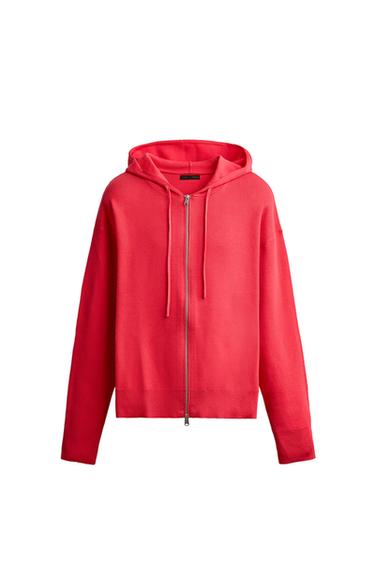 Zara Мягкий вязаный худи