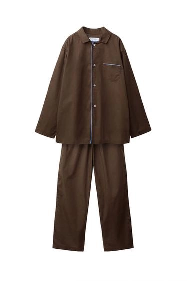 Пижамная рубашка с контрастной отделкой для 6-14 лет 0fr. paris x zara- Заказать в России
