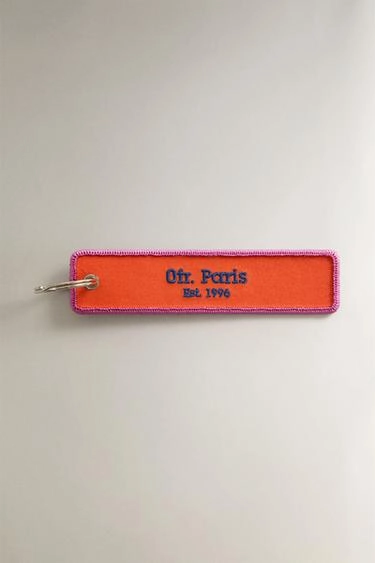 0fr. paris textile keyring