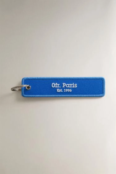 0fr. paris textile keyring