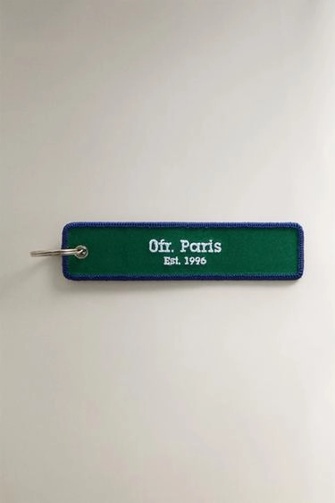 0fr. paris textile keyring