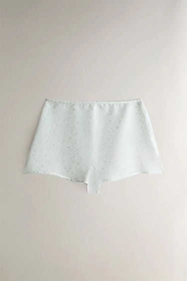 Floral shorts with slits- Заказать в России