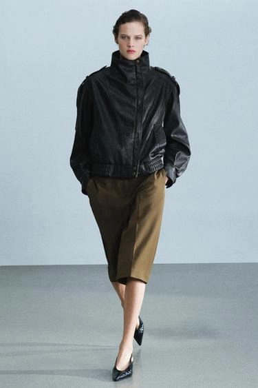 Шорты-бермуды из шерстяной смеси Zara «Zw»- Заказать в России