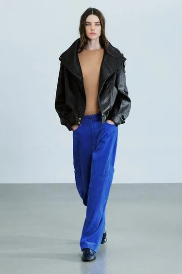 Вельветовые брюки с карманами Zara «Zw»
