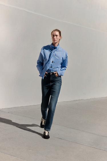 Zara Джинсы Z1975 с завышенной талией и стрелками