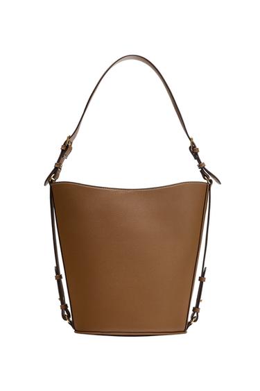 Zara Сумка на плечо с прострочкой
