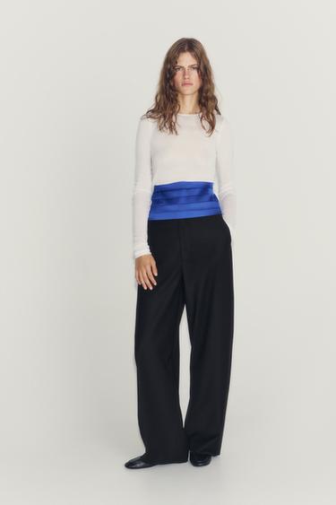 Zara Пояс-кумербанд с плиссировкой