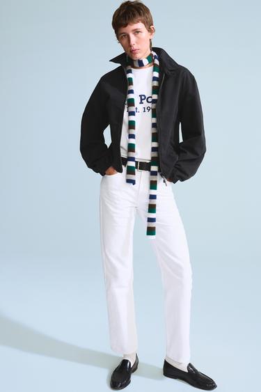 Zara Шарф в полоску из 100% кашемира 0FR. PARIS X ZARA