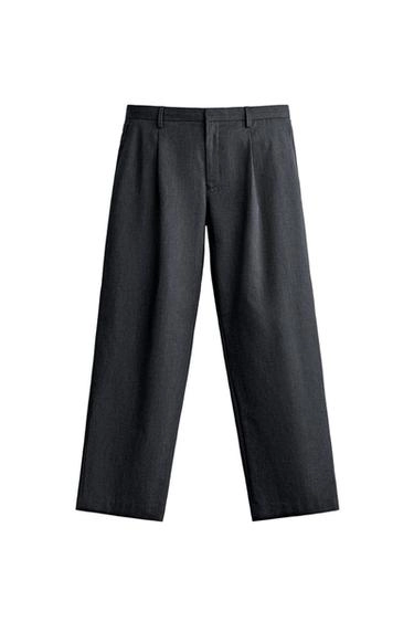 Брюки regular fit с защипами