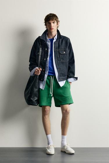 Zara Вышитые бермуды 0FR. PARIS X ZARA
