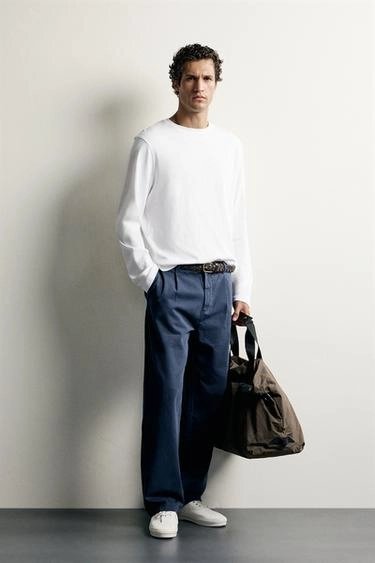 Футболка regular fit с длинным рукавом
