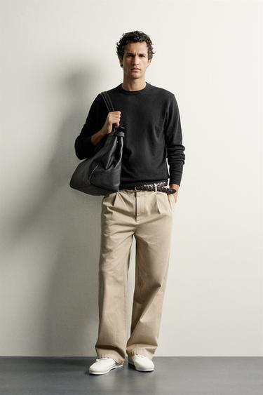 Zara Джемпер REGULAR FIT из хлопка и кашемира