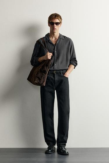 Zara Рубашка из смеси вискозы и льна купить с доставкой.