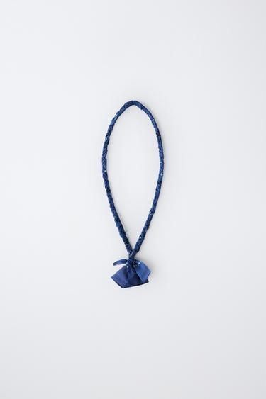 Zara Плетёное ожерелье-банданна купить с доставкой.