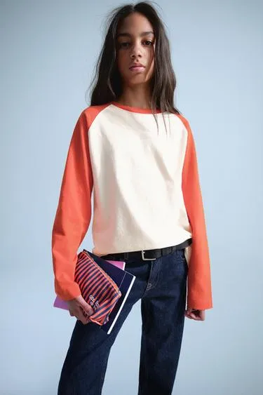 Футболка с длинными рукавами реглан 0fr. paris x zara- Заказать в России