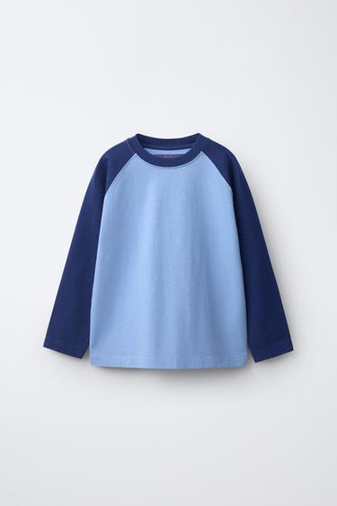 Zara Футболка с длинными рукавами реглан 0FR. PARIS X ZARA