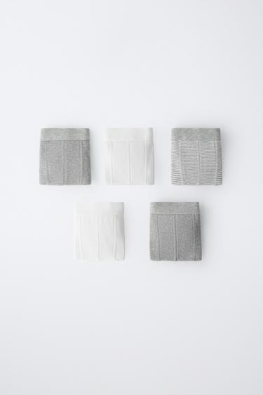 Zara Набор из 5 ребристых боксеров для детей 6-14 лет купить с доставкой.