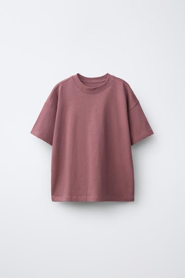 Zara Футболка с короткими рукавами и круглым вырезом