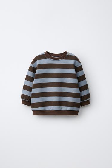 Zara Свитшот с полосатым принтом