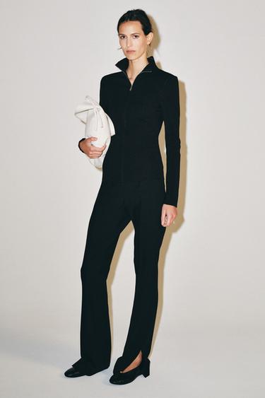 Zara Клёшевые брюки с разрезами ZARA «ZW»