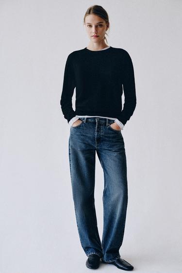 Zara Джинсы прямого кроя средней посадки ZARA «ZW»