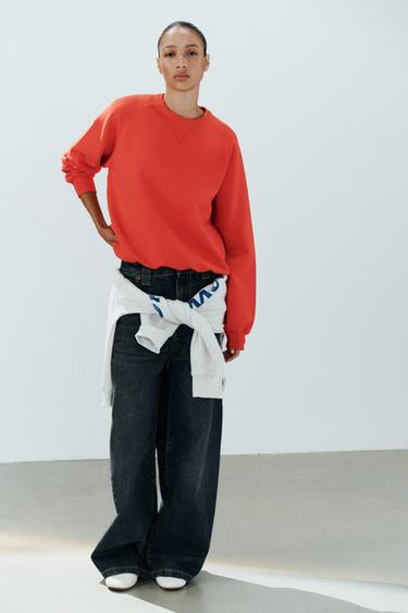 Zara Свитшот с эффектом выцветания