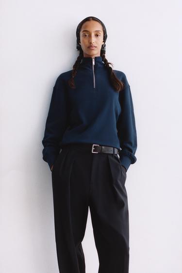 Zara Свитшот с молнией купить с доставкой.
