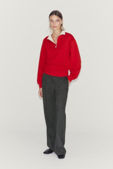 Zara Свитшот с молнией купить с доставкой.