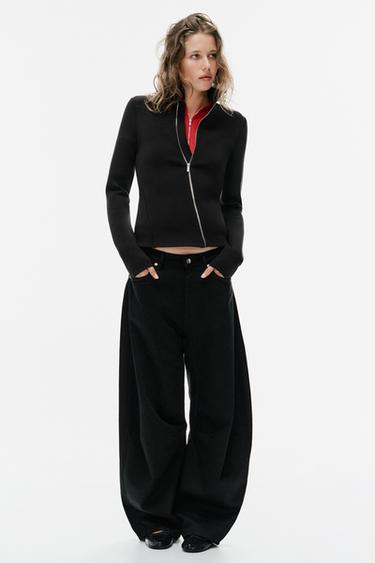 Zara Куртка с металлической молнией