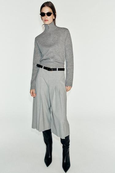 Zara Длинные бермуды с поясом