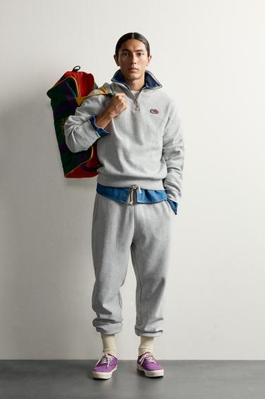 Zara Свитшот FRUIT OF THE LOOM™ с молнией и высоким воротником купить с доставкой.