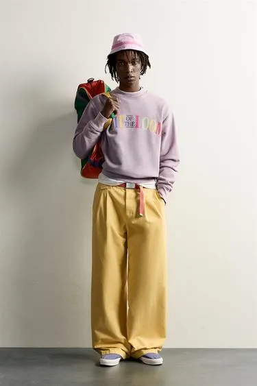 Свитшот с принтом fruit of the loom™ и эффектом выцветания