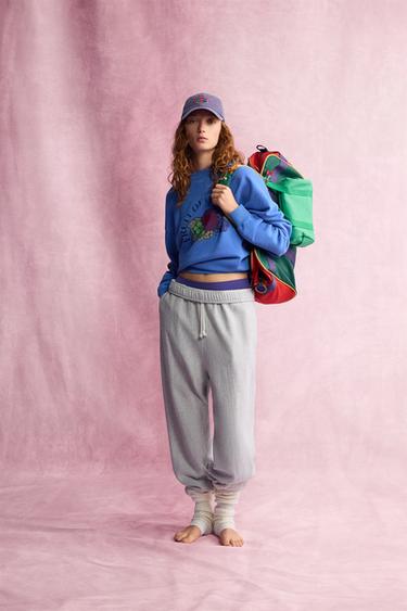 Zara Свитшот FRUIT OF THE LOOM™ с эффектом потертости